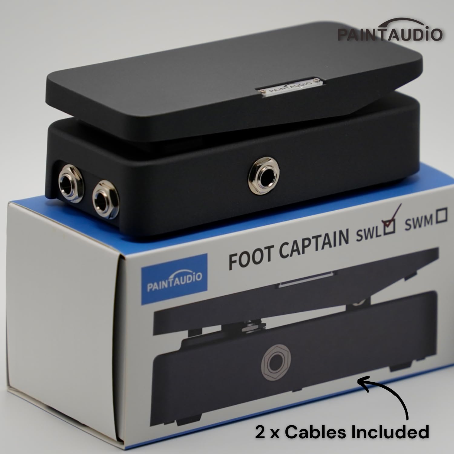Paint Audio Foot Captain Dual Outputs Expression Pedal Multi-effects Compatible for Tip/Ring Connection (Foot Captain-SWL)