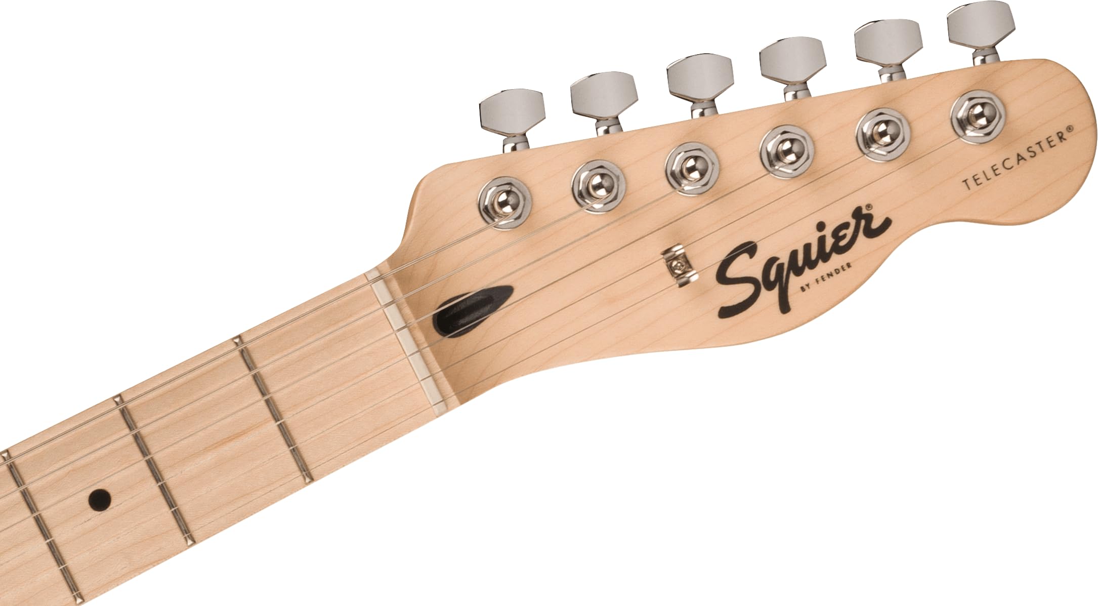 Fender 0373452506 Squire Sonic Telecaster Electric Guitar, Black, Maple Fingerboard