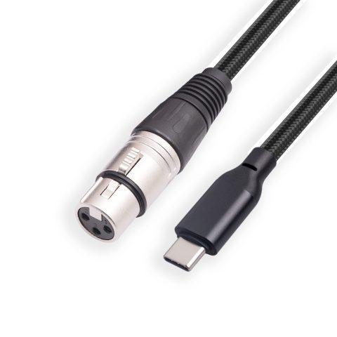 SZLliyxs 10FT USB C to XLR Female Mic Link Converter Cable – 21db High Gain Female XLR to USB C Micphone Cable for Dynamic Microphone, iPhone 15 Pro, iPad, Notebook, Tablet