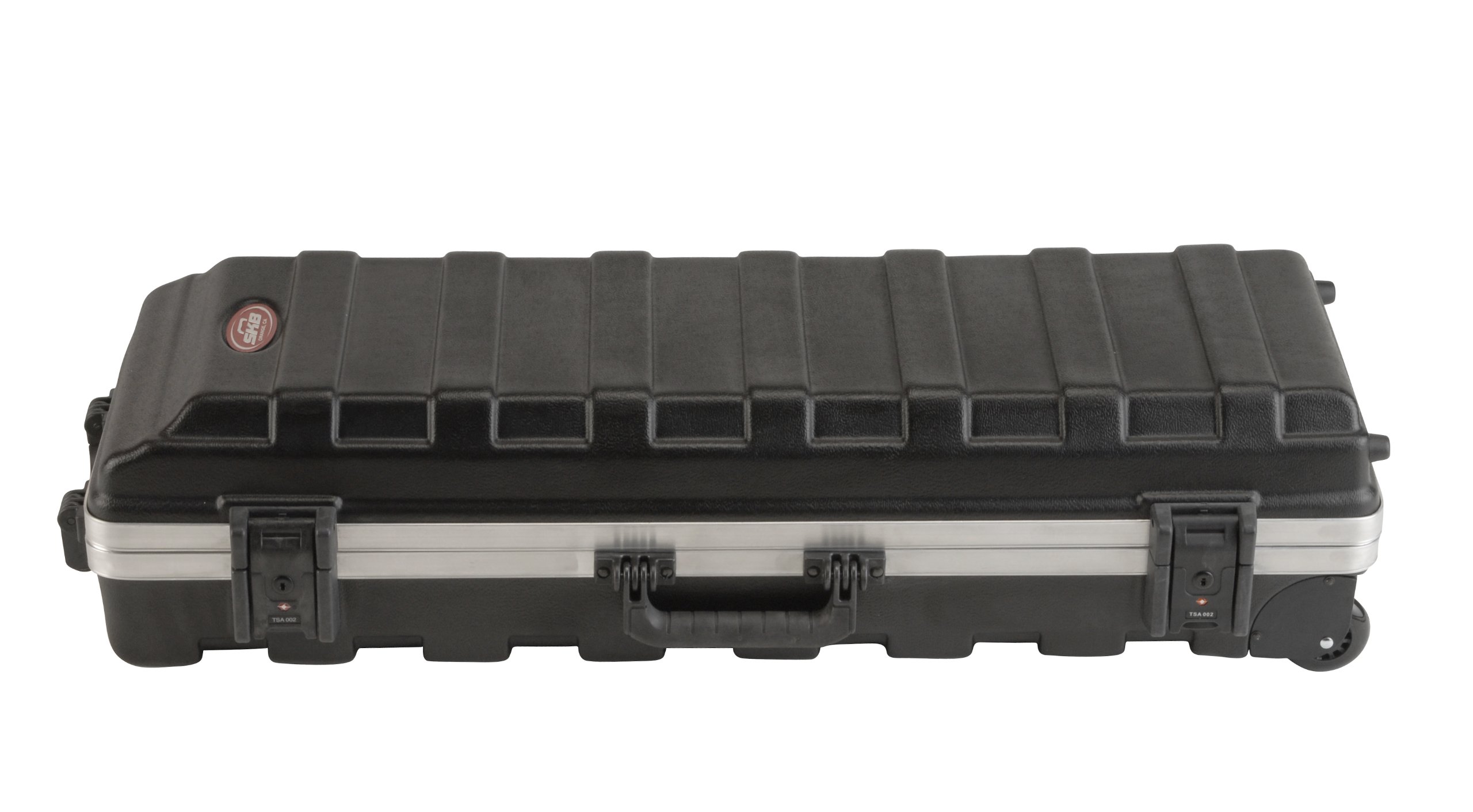 SKB Compact Stand Case 36-1/2 x 11-7/8 x 8-1/4 with Wheels & Straps, TSA Latches, Over molded Handle
