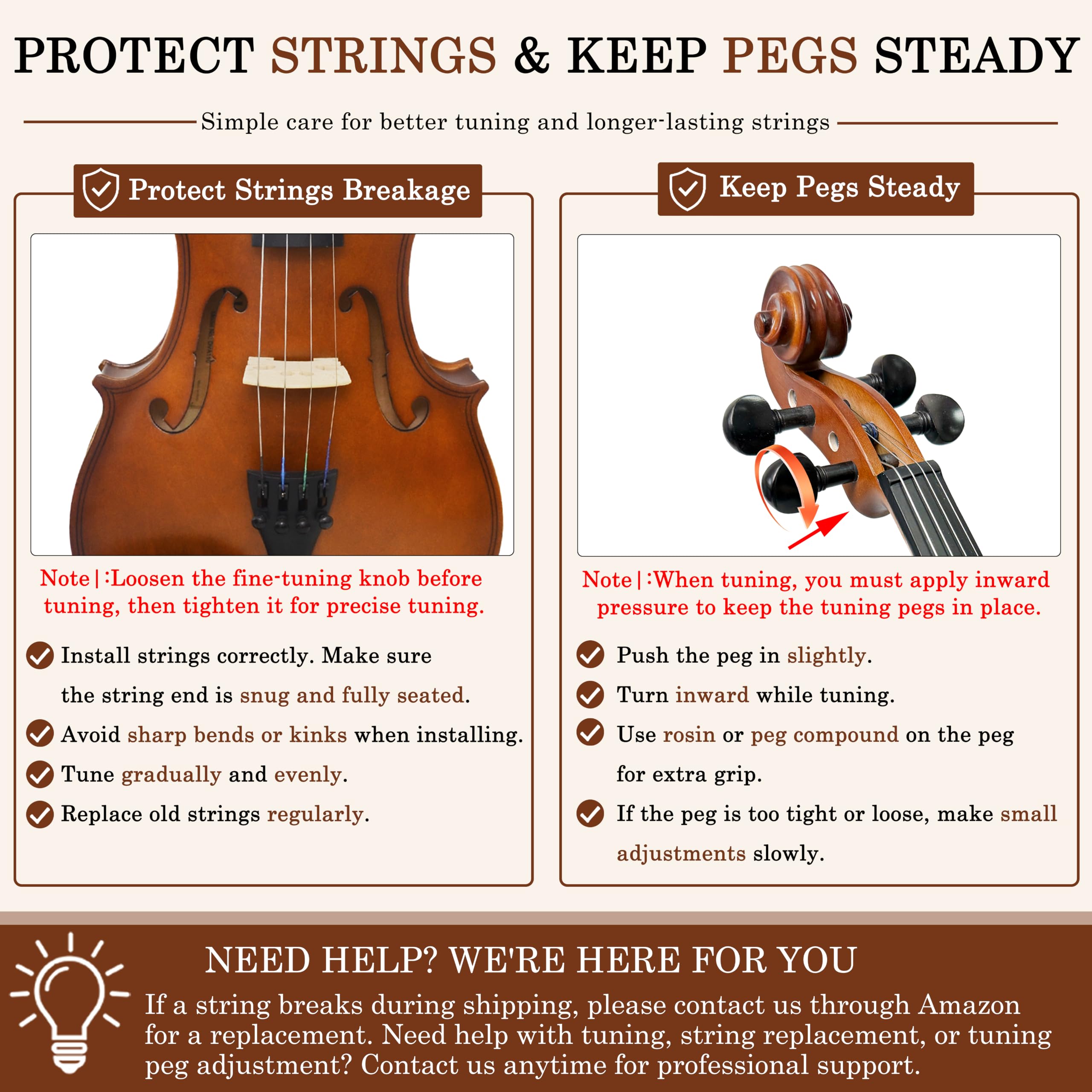 DIGERVY Violin 4/4 Full Size Kit, Violin Fiddle Set for Beginner Adults Students with Rosewood Bow, Violin Case, Shoulder Rest, Extra Strings and Bridge(Plywood, Full)