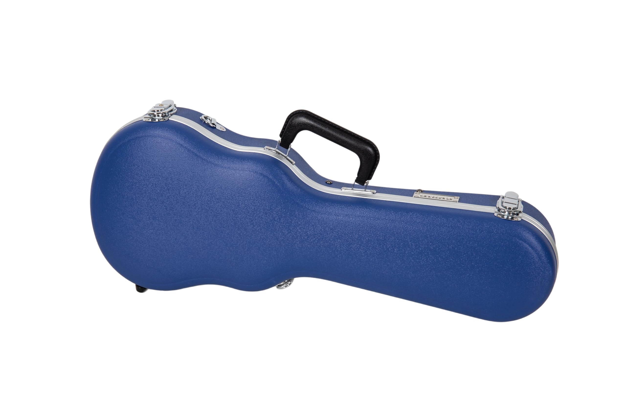 Crossrock Soprano Ukulele Case, Fit for 21 inches | Molded Hardshell with Scratch-Resistant Matte Finish, Security Lock, Accessory Compartment & Shoulder Straps — Vibrant Blue (CRA880SUVB)