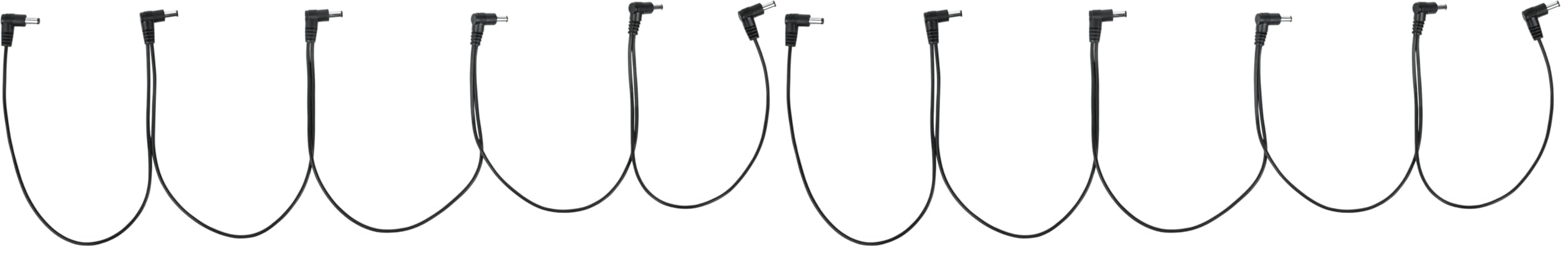 Gator Cases 5-Output Daisy Chain Power Adapter Cable with Male Input Barrel Plug (GTR-PWR-DC5M) (Pack of 2)