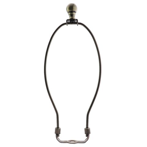 CChiai Harp Converter Wire Lamp Harp Set – 10 Inch Bronze Harp Shade with Stand Base and Top Knob for Table and Floor Lamp
