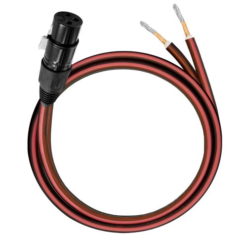 MAYWILLA 3PIN Microphone Cable Pigtail Bare Wire Open End XLR Female 3PIN Connector Speaker Audio Mic DIY Replacement Extension Cord for DJ/PA Subwoofer Amplifier Mixer-1M/3.28FT