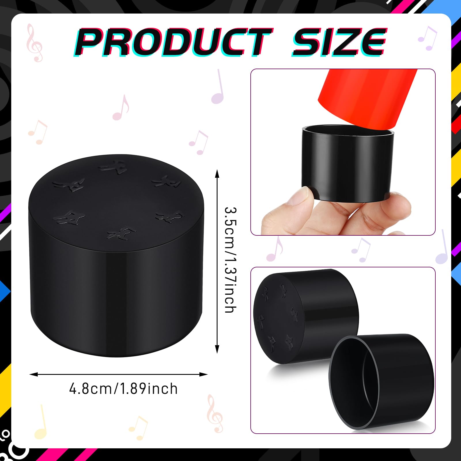 8 Pcs Octavator Tube Caps Percussion Tubes Caps To Lower The Octave Music Accessories Childhood Instruments For Classroom Time Rhythm Music