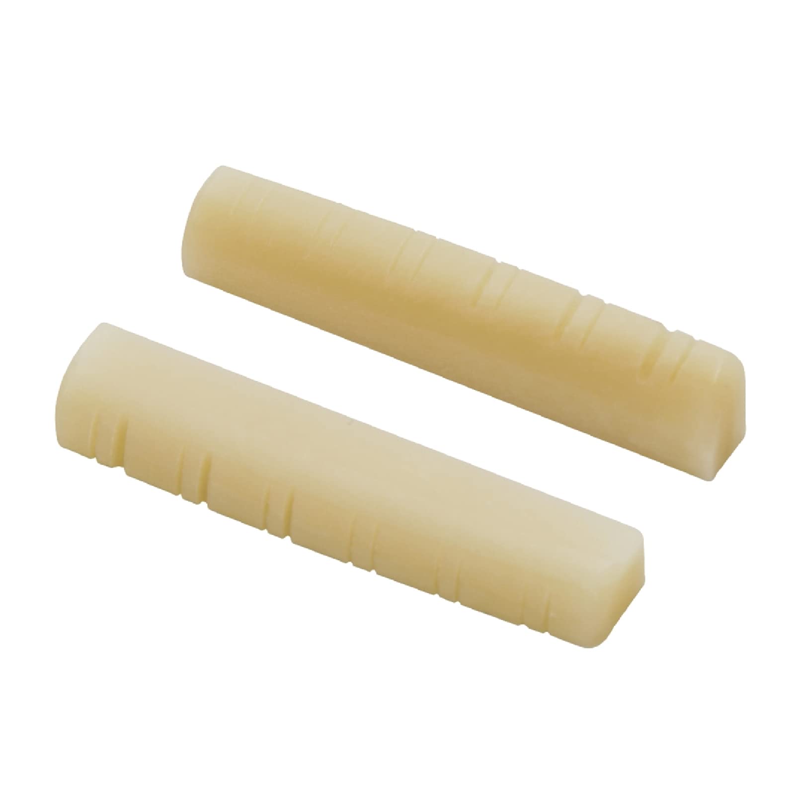 Miwayer 2 Pack 12 String Acoustic Guitar Unbleached Bone Nut, Guitar Bridge Nuts, Cut from Whole Bones, 49x6x9.2mm