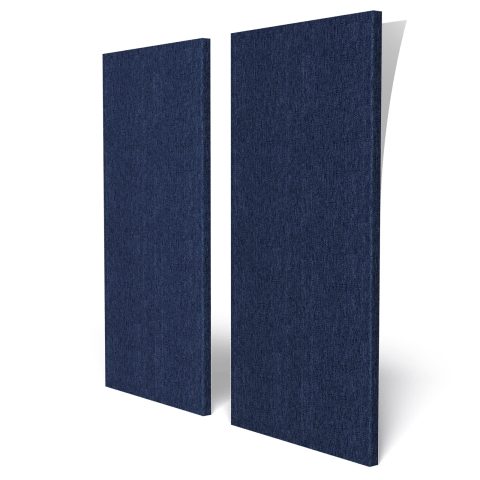 BUBOS 4 PCS Acoustic Panels,24”x12” Fabric Soundproof Wall Panels,Self-adhesive Sound Absorbing Panels for Studios, Office, Home Theater (Navy Blue)