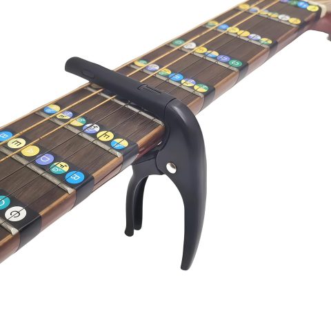 Nalu Guitar Capo for Acoustic Guitars, Electric Guitars, Ukuleles, 1 Pack Black