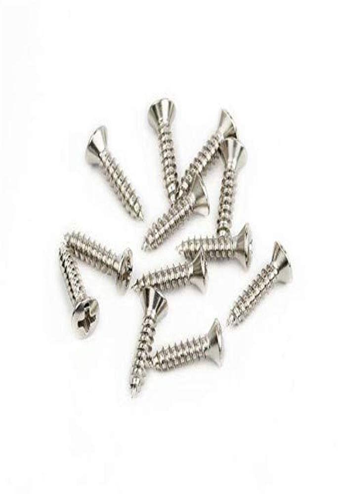 Fender 0015578049 Pickguard-Vintage Bridge Cover Mounting Screws Electric Guitar Hardware ()