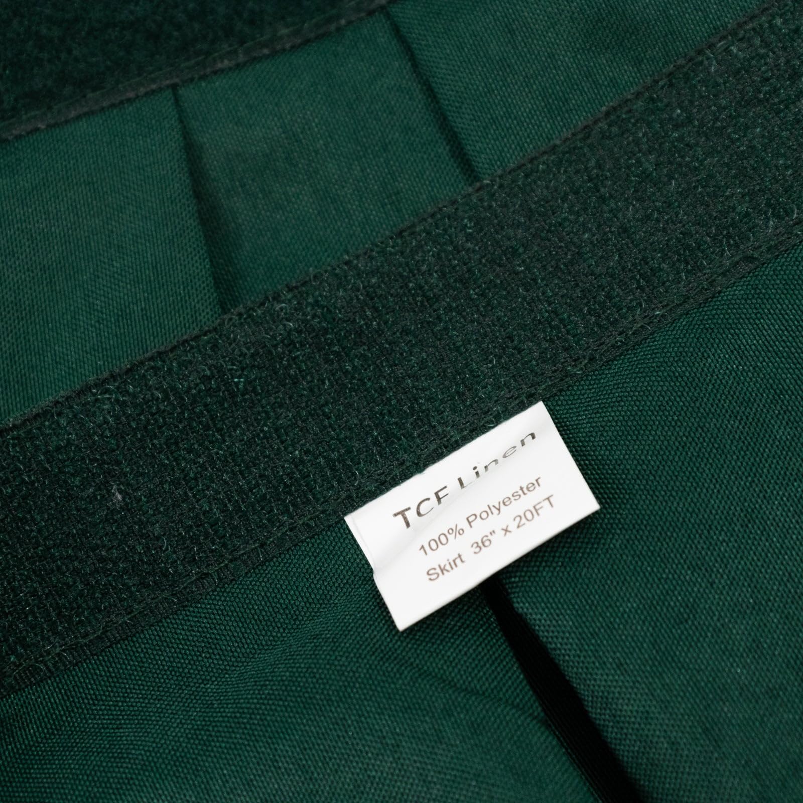Efavormart Portable Stage Skirting Polyester Shirred Pleat Stage Cover for Wedding Platform Hunter Emerald Green – 36″ x20ft