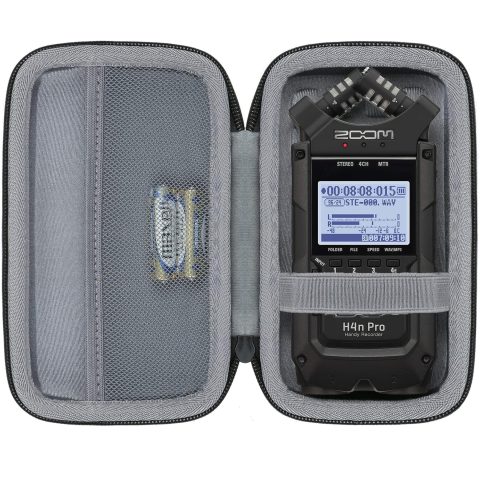 co2CREA Hard Case for Zoom H4n Pro Portable Recorder Stereo Microphones
