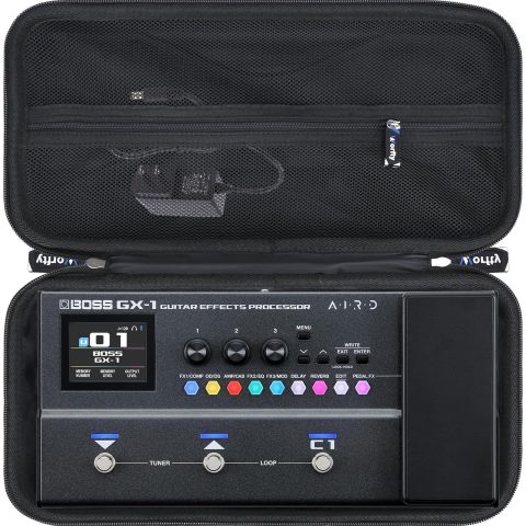 Worfty Case for BOSS GX-1 Guitar Effects Processor with Accessory Storage, Case Only