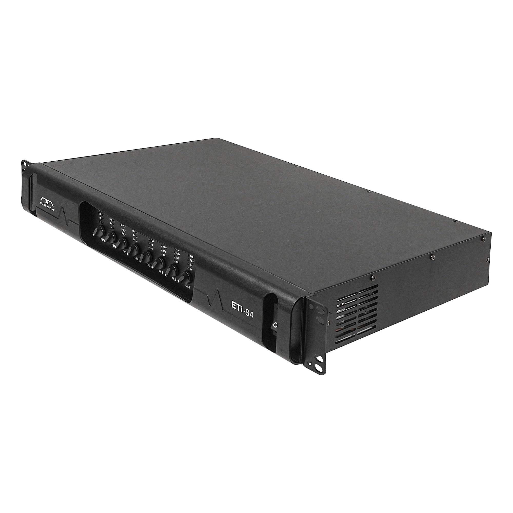 Sound Town MODE Audio Class-D 8-Channel PA/DJ Switching Power Supply Professional Power Amplifier, 8 x 800W RMS at 4Ω, PFC Power, 1.5U Rack Mountable for Meeting Room, Conference, Installation(ETi-84)
