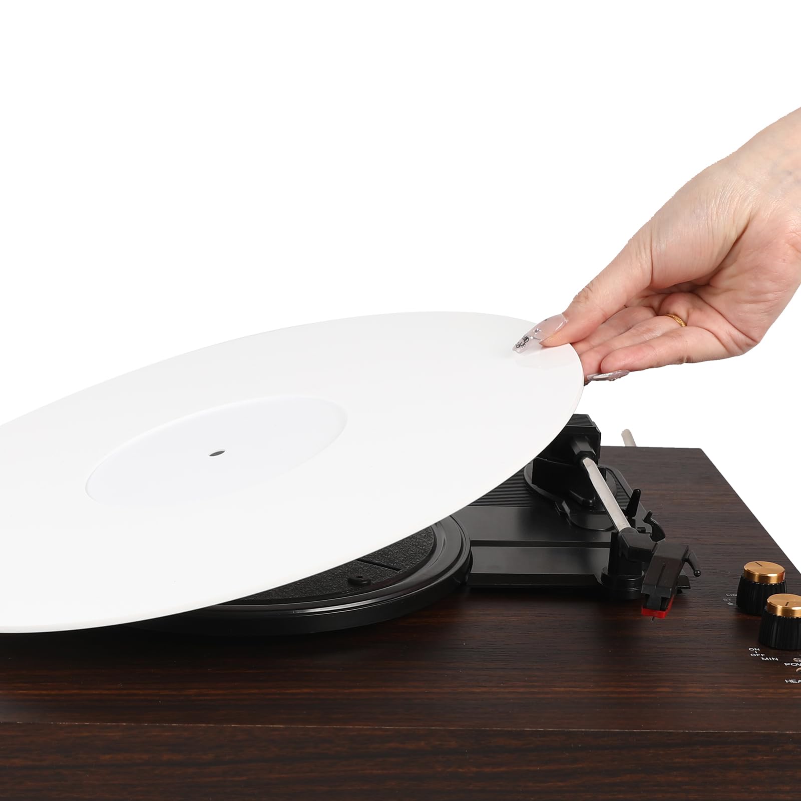 Acrylic Turntable Mat for Vinyl Records: 12 Inch Anti-Static Vinyl Slipmat