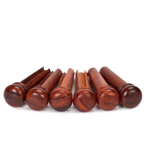 Miwayer Cocobolo Wood Guitar Bridge Pins Replacement Parts Brown for 6 & 12 String Acoustic Guitar (Pure Cocopolo Wood)