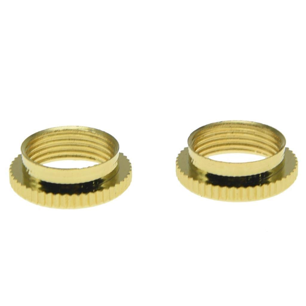 KAISH 2* Brass Metric M12 Guitar Toggle Switch Deep Recessed Nut for Epiphone Les Paul/Import Toggle Switches Gold