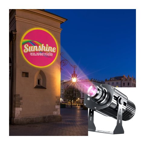 Custom 𝐥𝐨𝐠𝐨 𝐩𝐫𝐨𝐣𝐞𝐜𝐭𝐨𝐫 GOBO for Store Business Outdoor and Indoor Image led Lights 𝐢𝐩𝟔𝟕 Waterproof with Remote Control 150watt