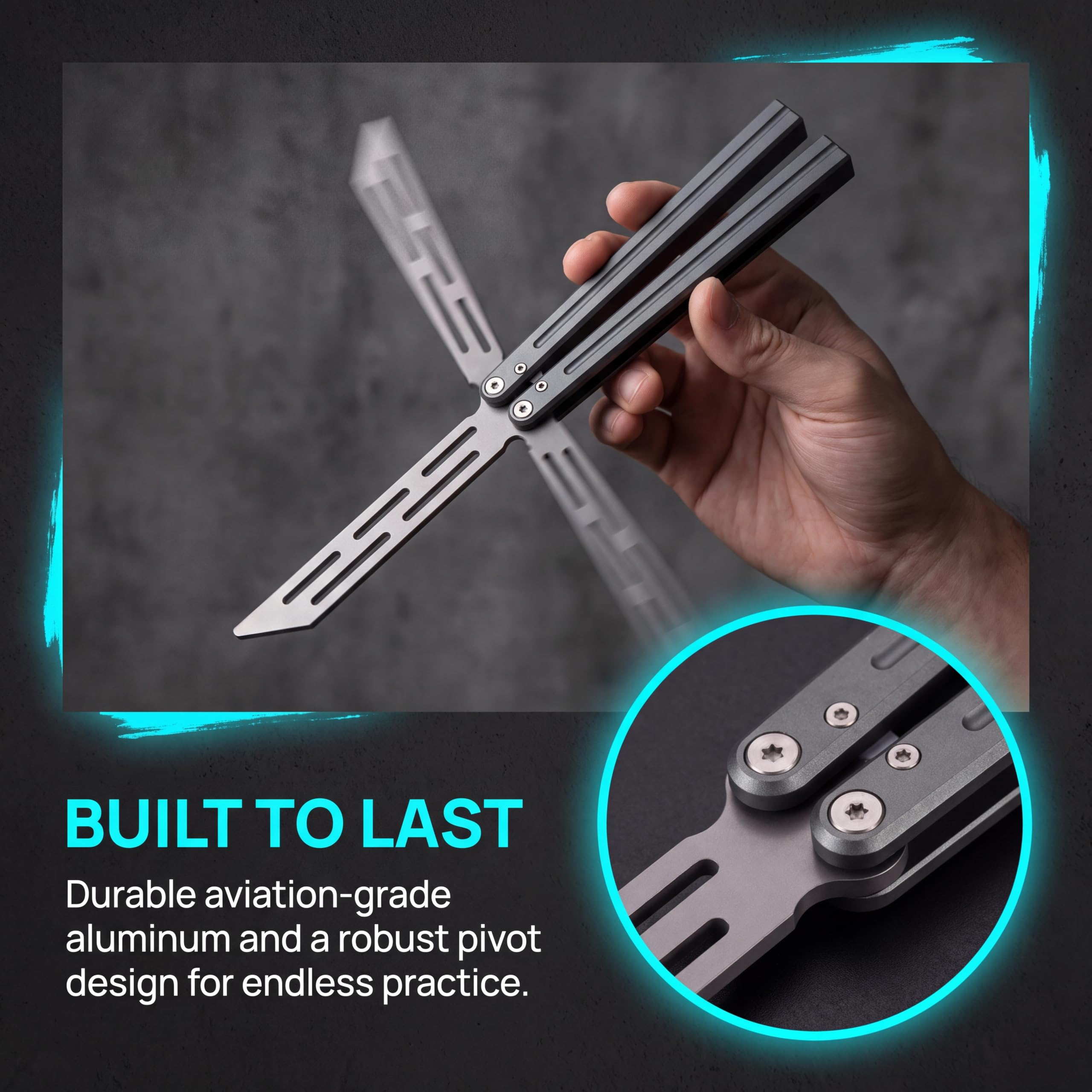 Butterfly Training Accessories 1 Pack Unsharpened Aluminum Alloy, 1.4 oz