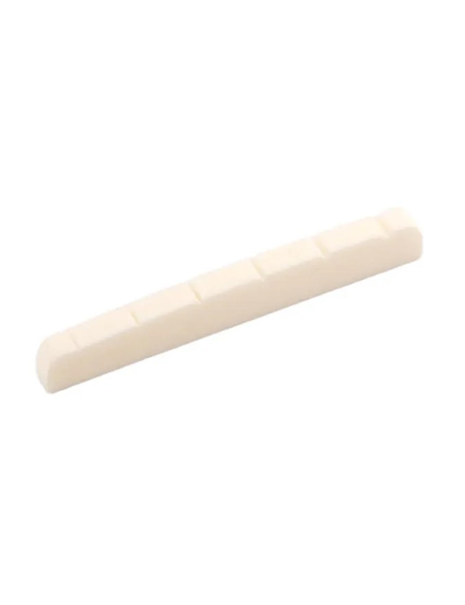 Metallor Bone Guitar Nut 6 String Pre-Slotted Top Nut 42mm x 6mm x 3mm White