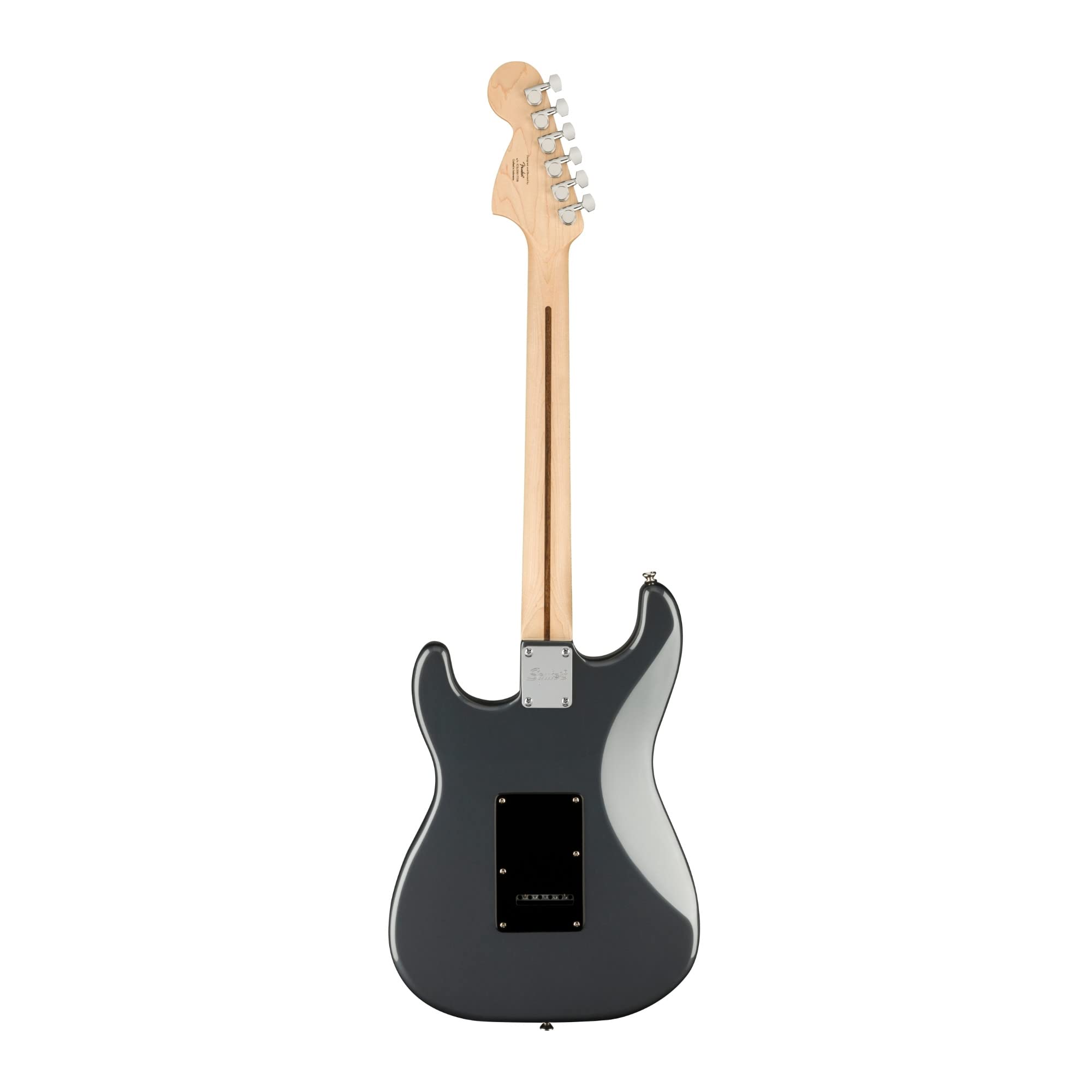 Fender Squier Affinity Series Stratocaster Electric Guitar, Charcoal Frost Metallic, Laurel Fingerboard
