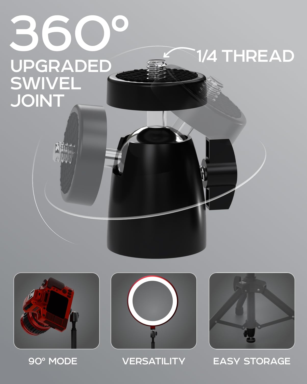 Projector Stand Tripod, Tall Floor Stand, Adjustable Height 27″ to 62″