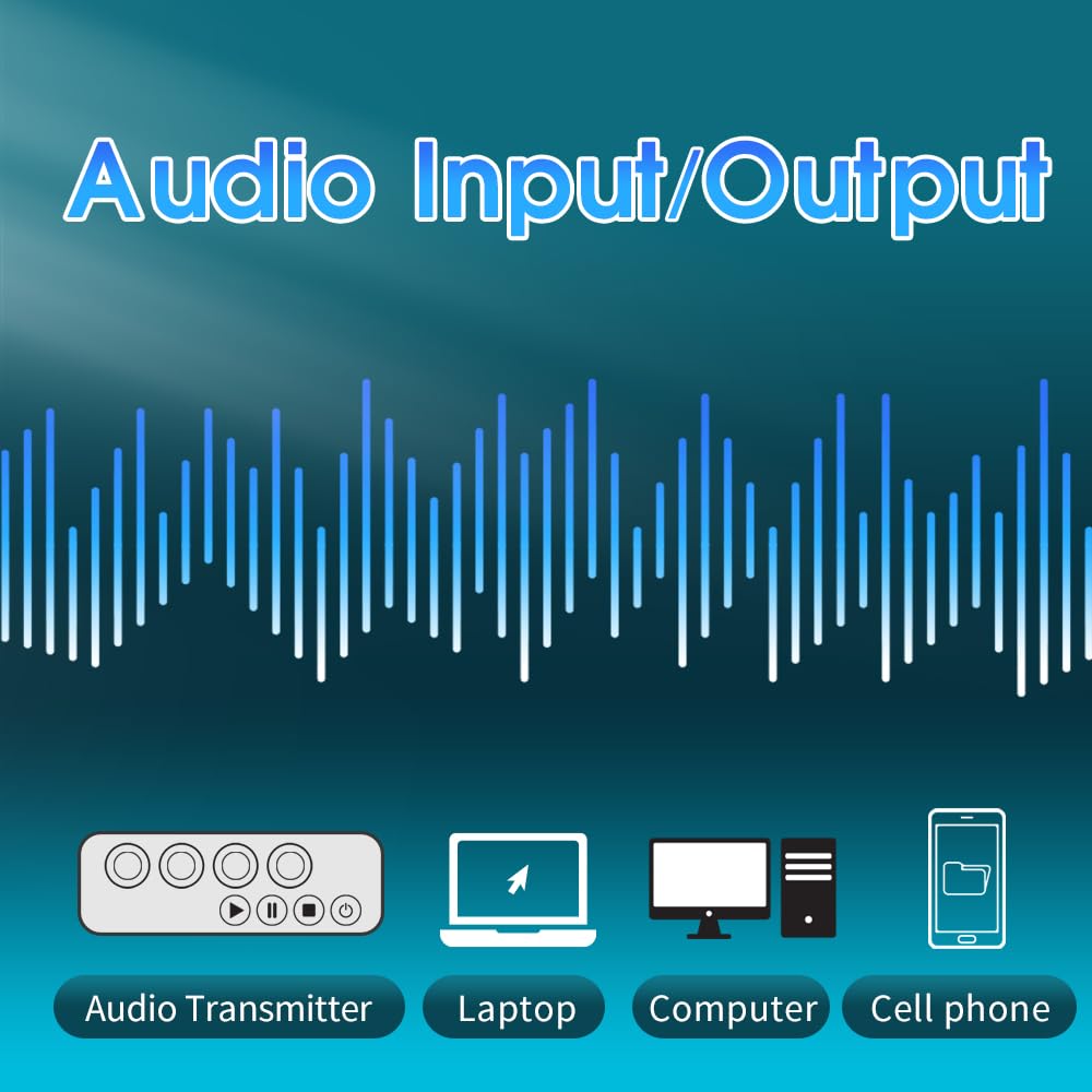 AGJ Wireless Tour Guide System, Tour Guide Microphone and Speaker, Tour Guide Headsets 1 Transmitter 15 Receivers 1 Charger Court Church Translation System for Factory School