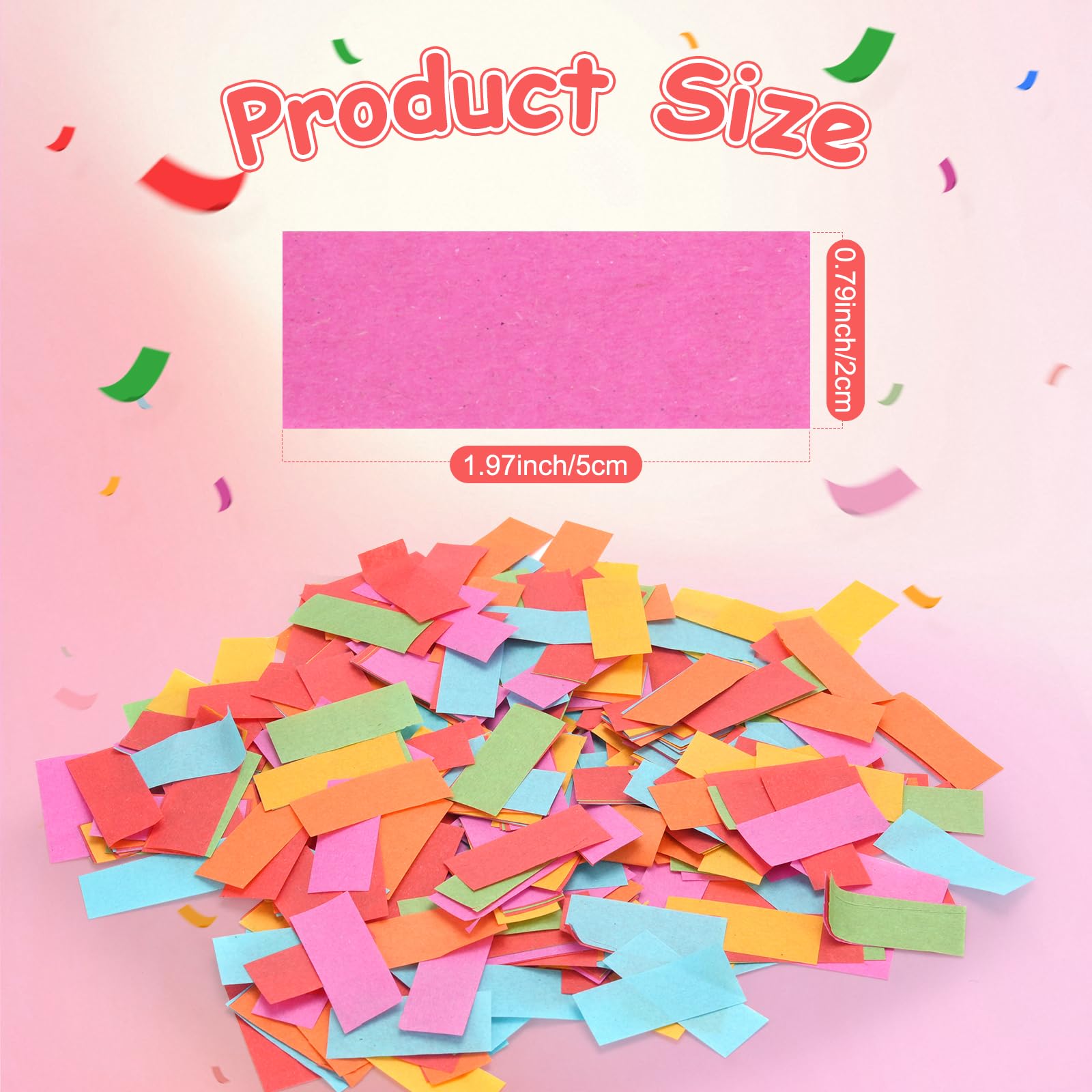 BriSunshine 2.2 lb Multicolor Confetti Paper (Pack of 1)