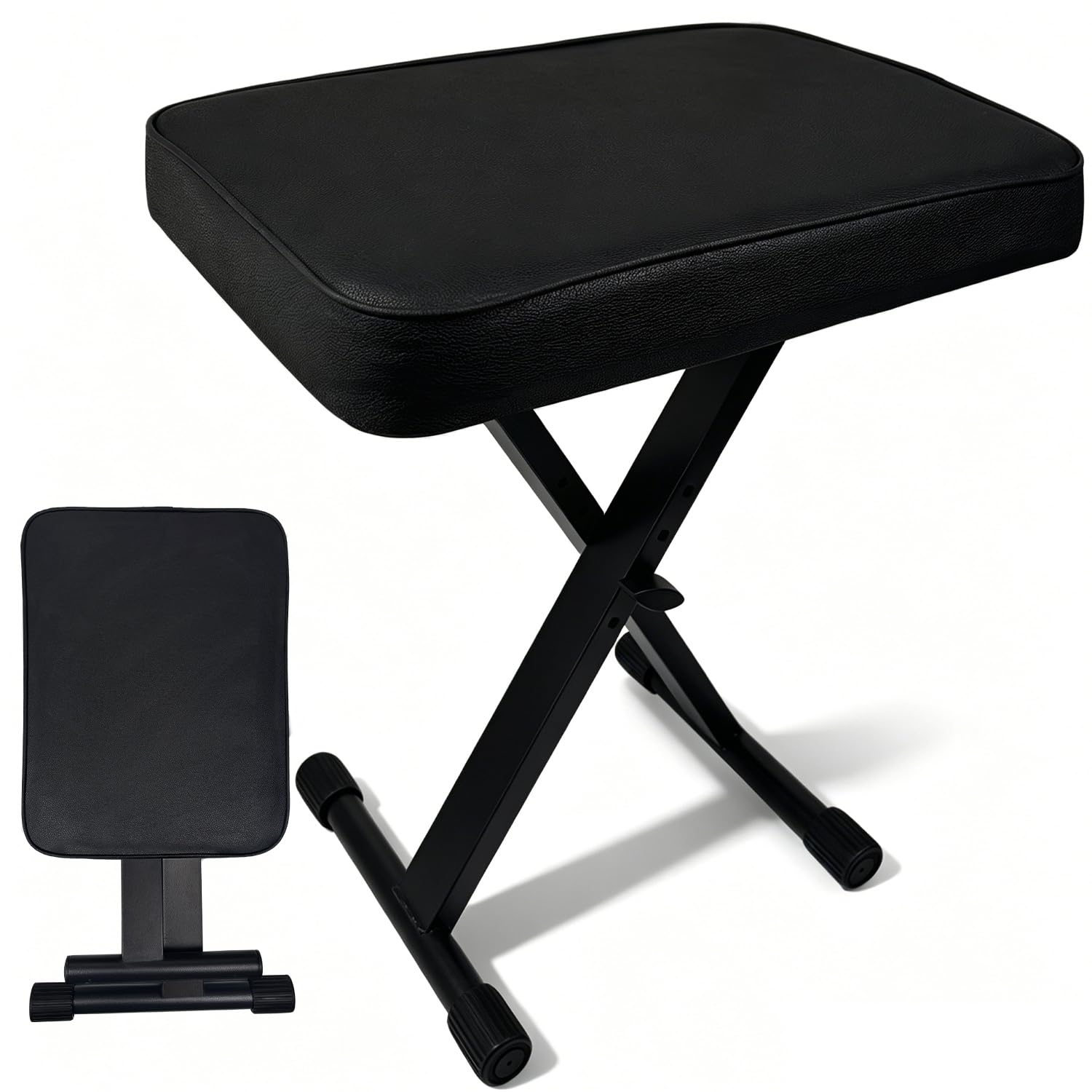 Xapigo Piano Bench, Keyboard Stool,Piano Stool,16”-20” Height Adjustable