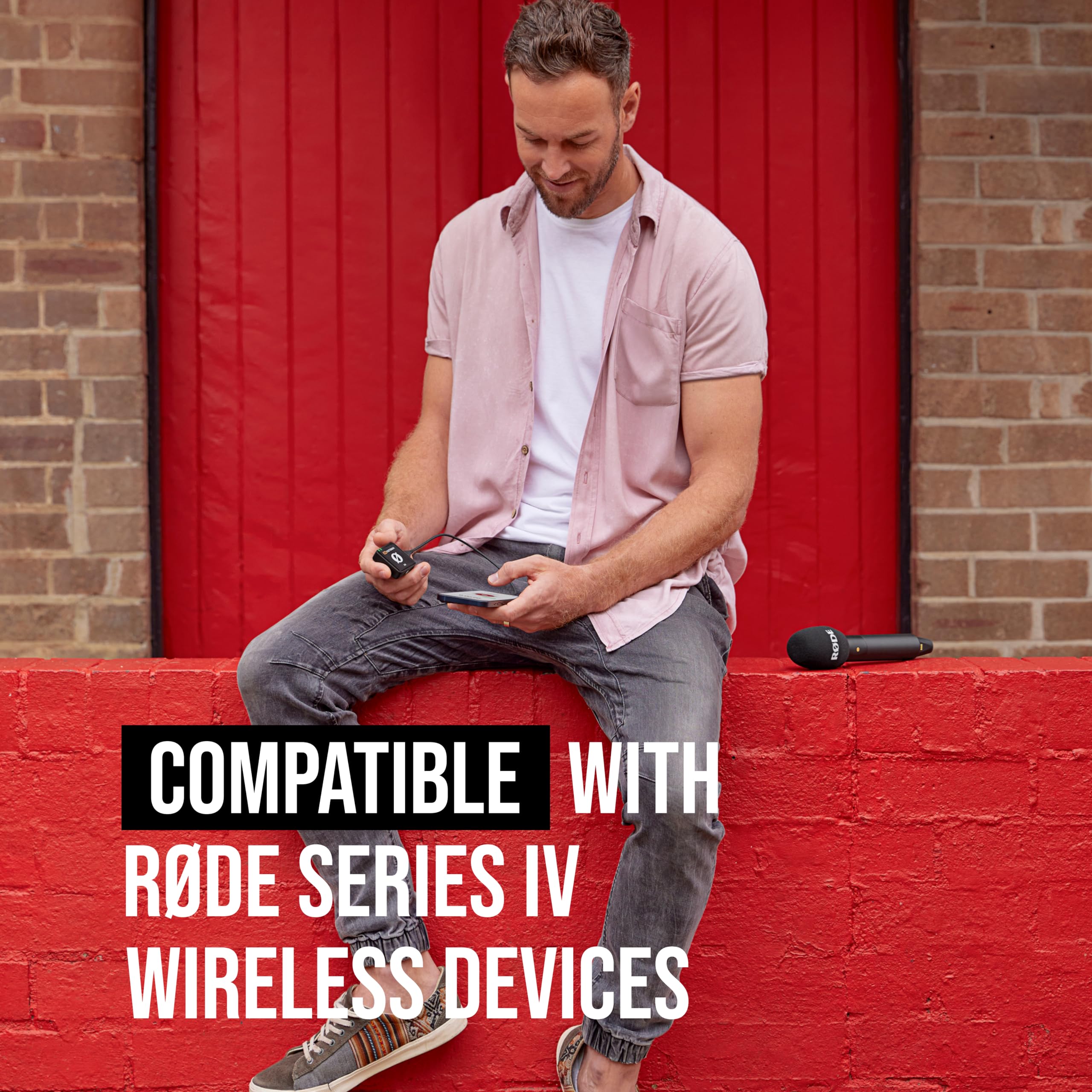 RØDE Interview PRO Wireless Handheld Condenser Microphone with a