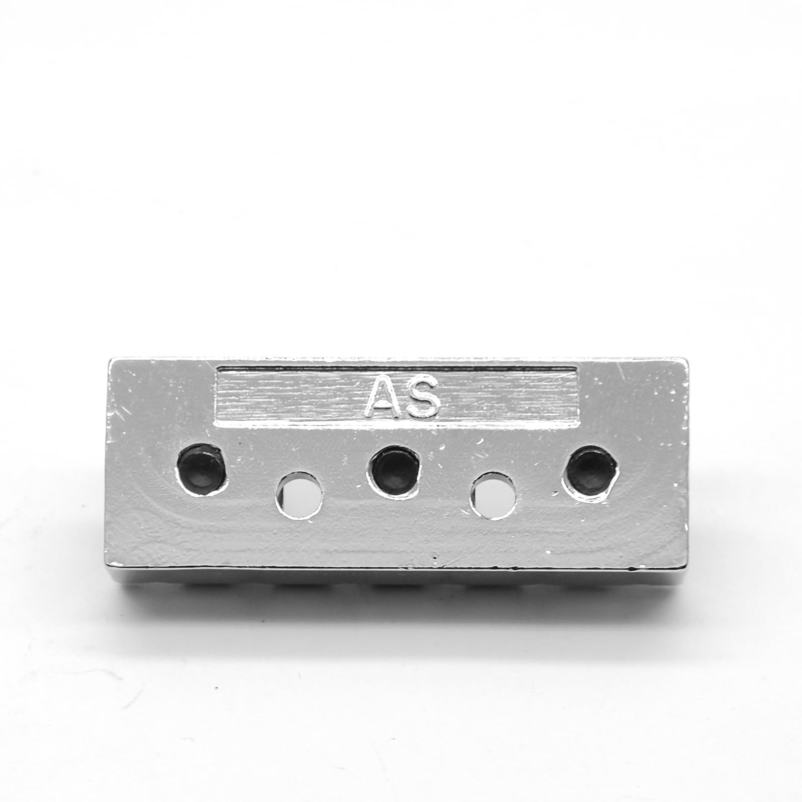 harpfeas 43mm Guitar Metal Locking Nut String Lock for Floyd Rose Style Electric Guitar Tremolo Double Lock System (Chrome)