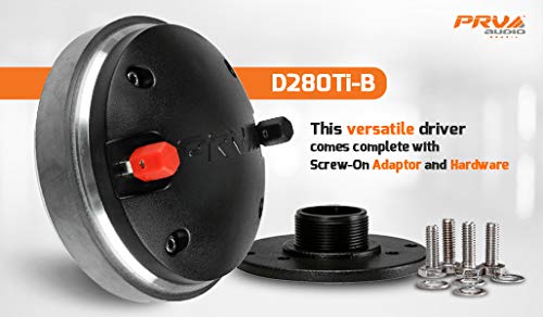 PRV AUDIO D280Ti-B 160 Watts 1″ Exit Bolt-On Horn 8 Ohm Pro Audio Compression Driver (Single)