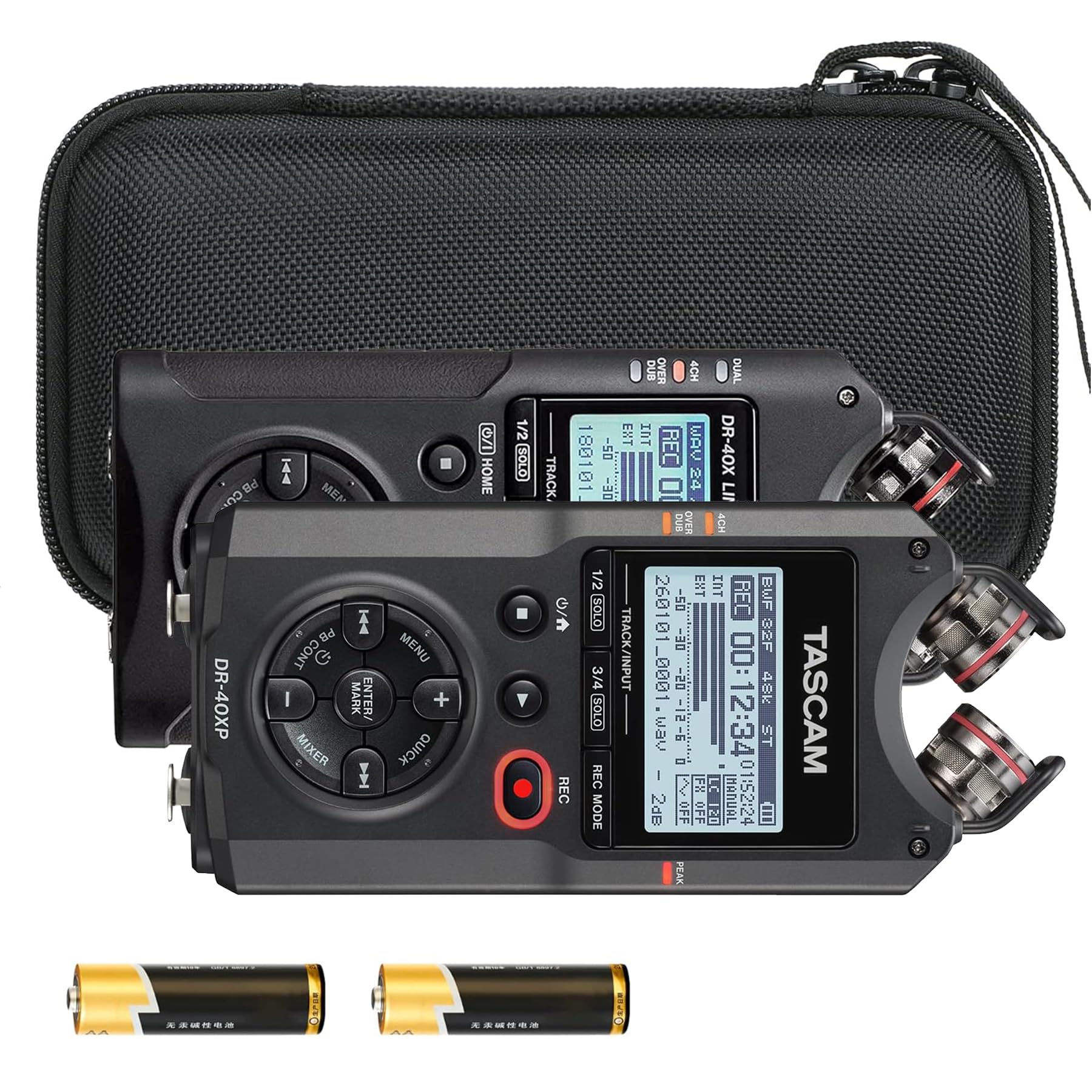 Aenllosi Hard Case for Tascam DR-40XP/DR-40X Digital Audio Recorder, Black