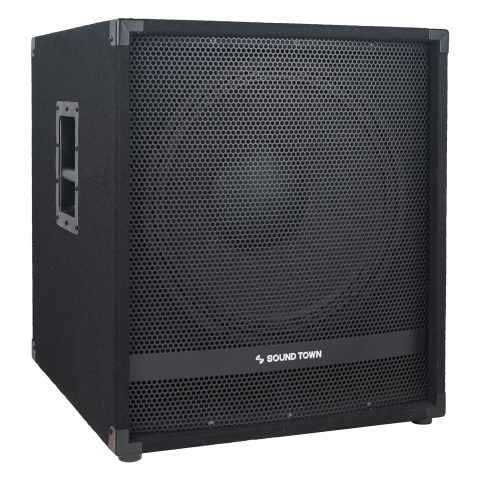 Sound Town METIS Series Powered Subwoofer 1800 Watts 15”, with Class-D Amplifier, 4-inch Voice Coil, High-Pass Filter (METIS-15PWG)