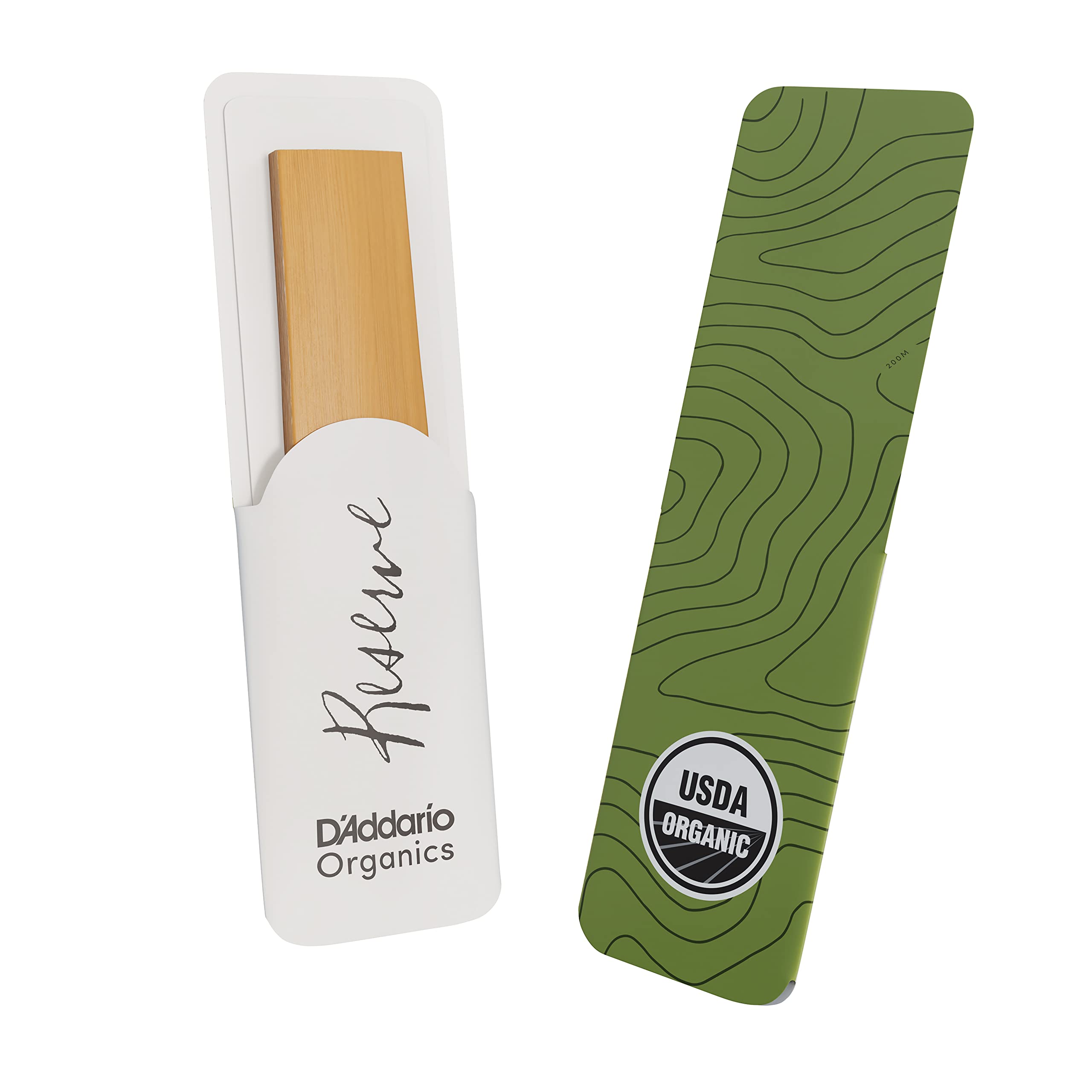 D’Addario ODIR10305 Organic Reserve Soprano Saxophone Reeds – Sax Reeds – Individually Sealed – 3.0+ Strength, 10 Pack