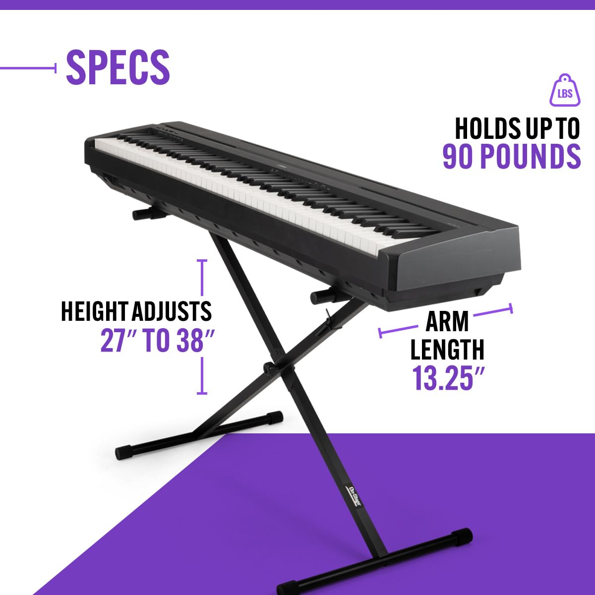 OnStage On-Stage KS7190 Classic Single-X Keyboard Stand