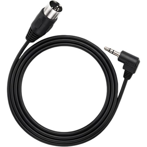 TJISEYAKU MIDI to 3.5mm 1.5m/59in Type-A TRS 5 Pin midi Cable Adapter Cord for Keyboards Synths DAWs