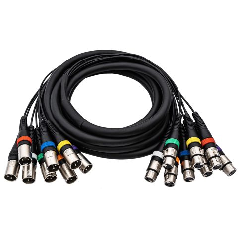 8 Channel XLR Male to Female Snake Cables, Microphone Patch Cable 10FT