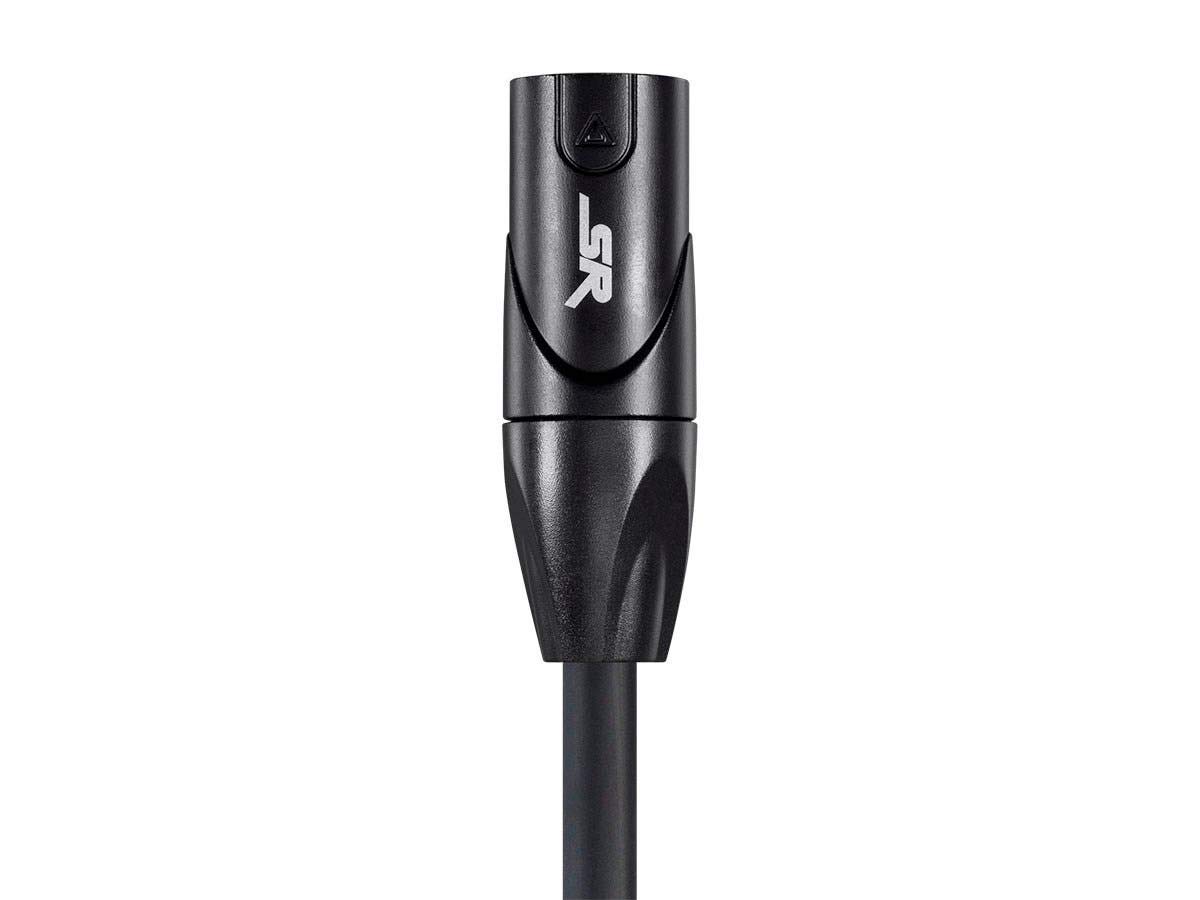 Monoprice XLR Male to XLR Female Cable – Microphone & Interconnect, Gold Plated, 16AWG, 35 Feet, Black – Stage Right Series
