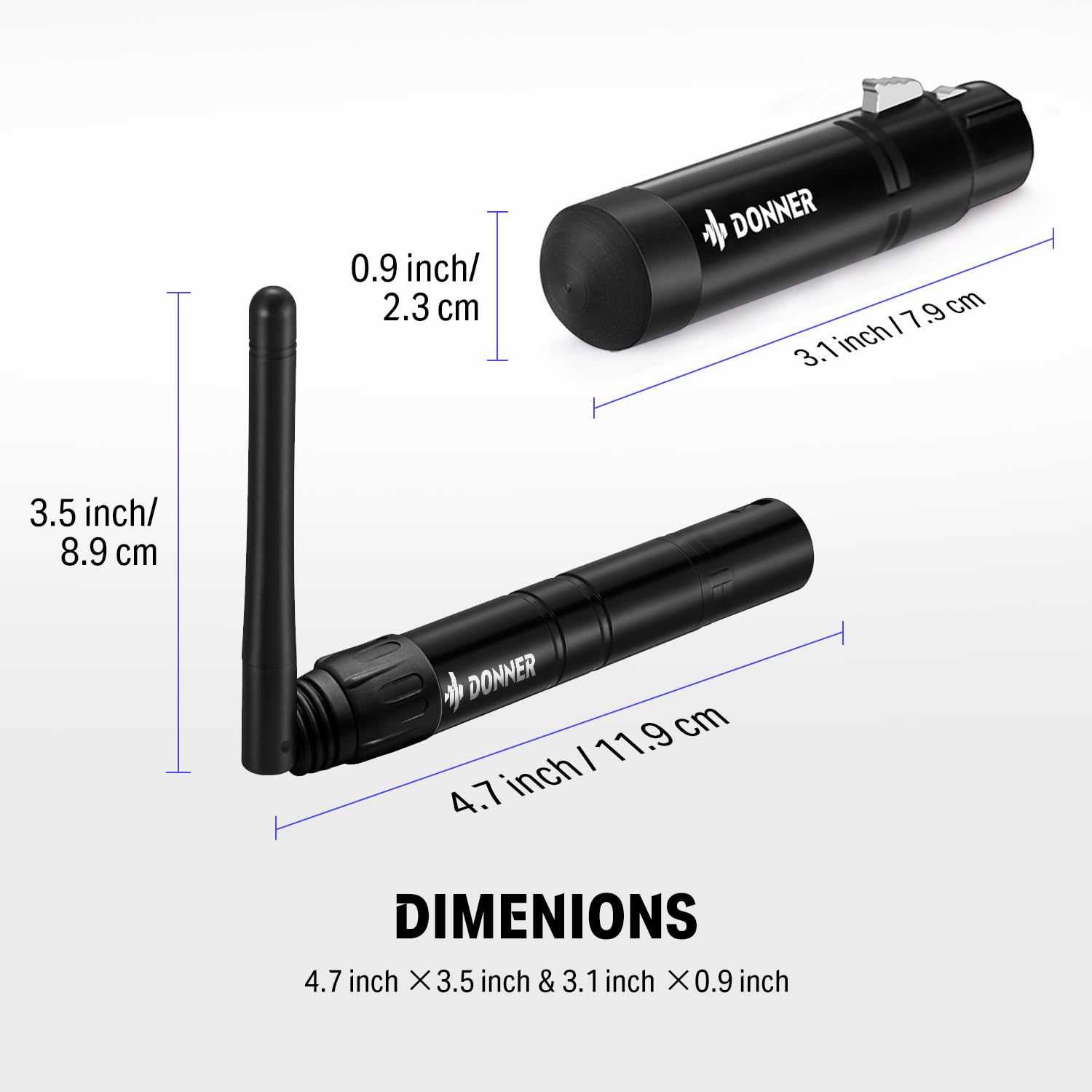 Donner DMX512 Wireless Controller Dfi DJ 2.4G DMX Wireless 5 Receivers Short Version with Light Dome & 1 Transmitter Stage Lighting Control for LED Stage Disco Party Bar Lighting 6 PCS Black