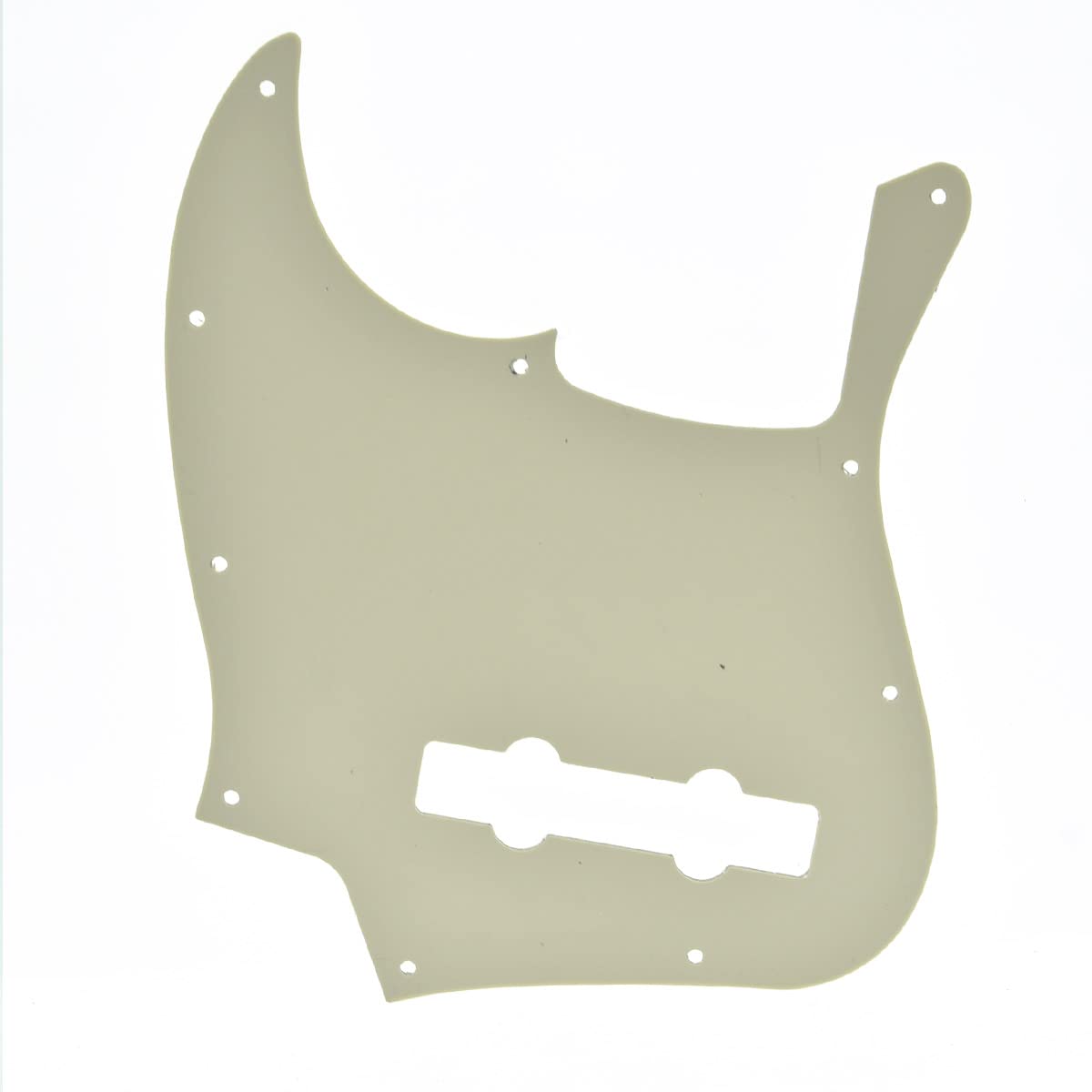 Dopro 5 String Jazz Bass Pick Guard J Bass Scratch Plate for USA/Mexican Fender 5 String Jazz Bass Aged White 3 Ply