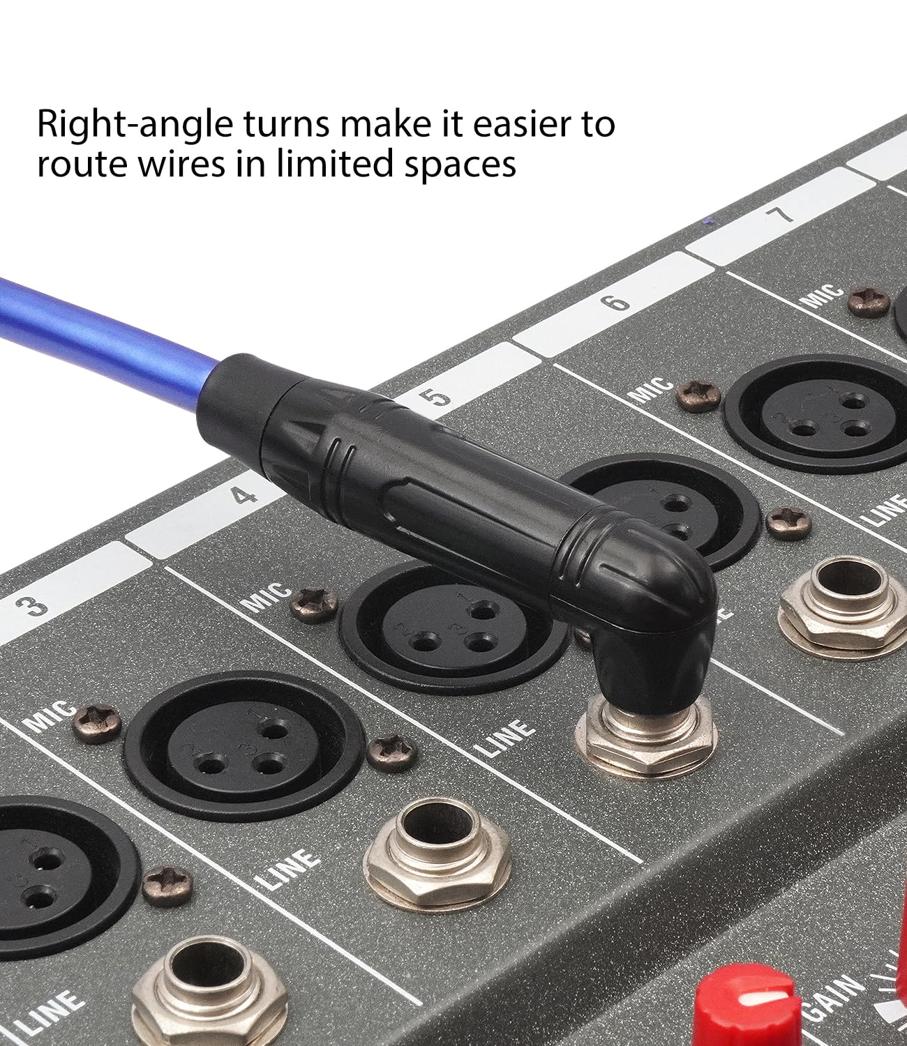 HUALEU 2Pack XLR Female to 1/4 TS Right Angle,6.35mm Mono 1/4 TS Right Angle to 3Pin XLR Female Audio Cable,20AWG 6N OFC+Silver Plated HI-END Audio Cable-6Feet