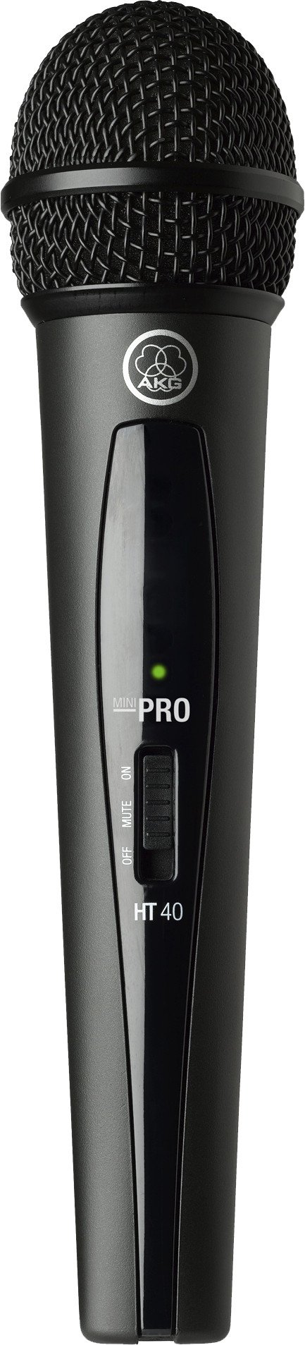 AKG Pro Audio WMS40MINI Vocal Set Band US25D Wireless Microphone System, with SR40 Receiver and PT40 Mini Pocket Transmitter. Black. US25D 540.400 MHz