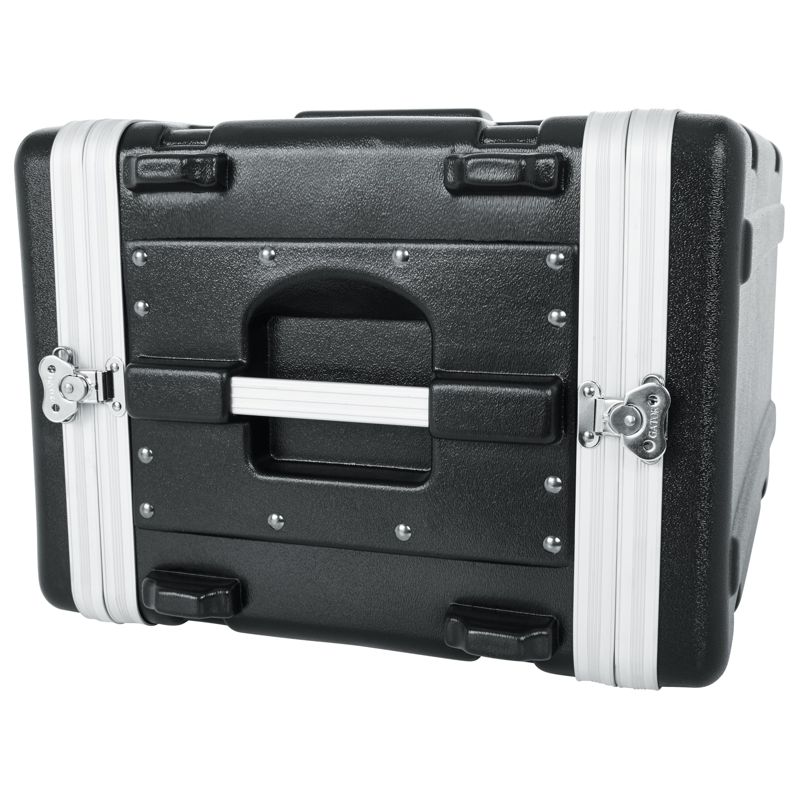 Gator Cases Lightweight Molded 6U Rack Case with Heavy Duty Latches, Shallow 14.25″ Depth (GR-6S)