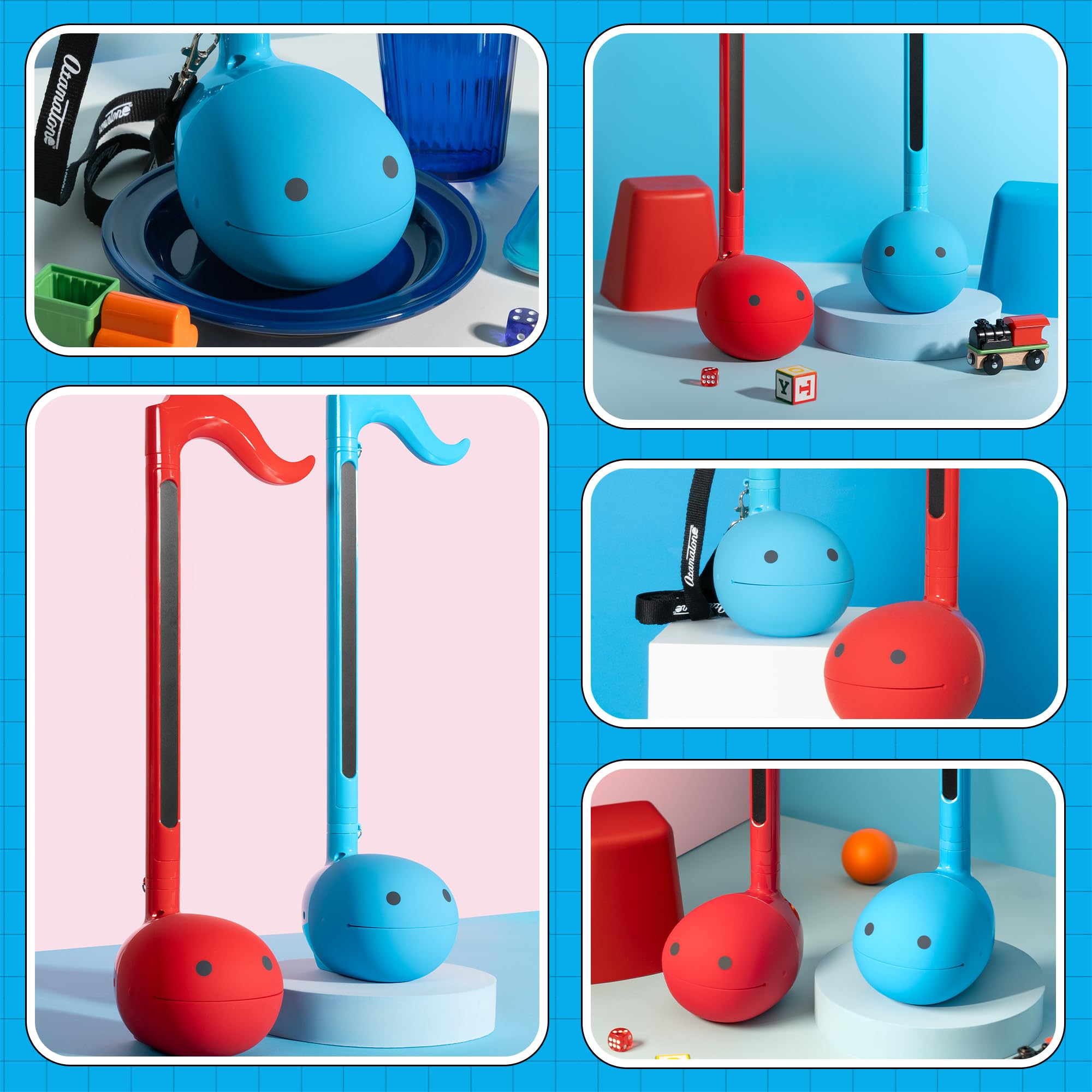 Otamatone Deluxe Japanese Electronic Synthesizer Musical Instrument – Blue