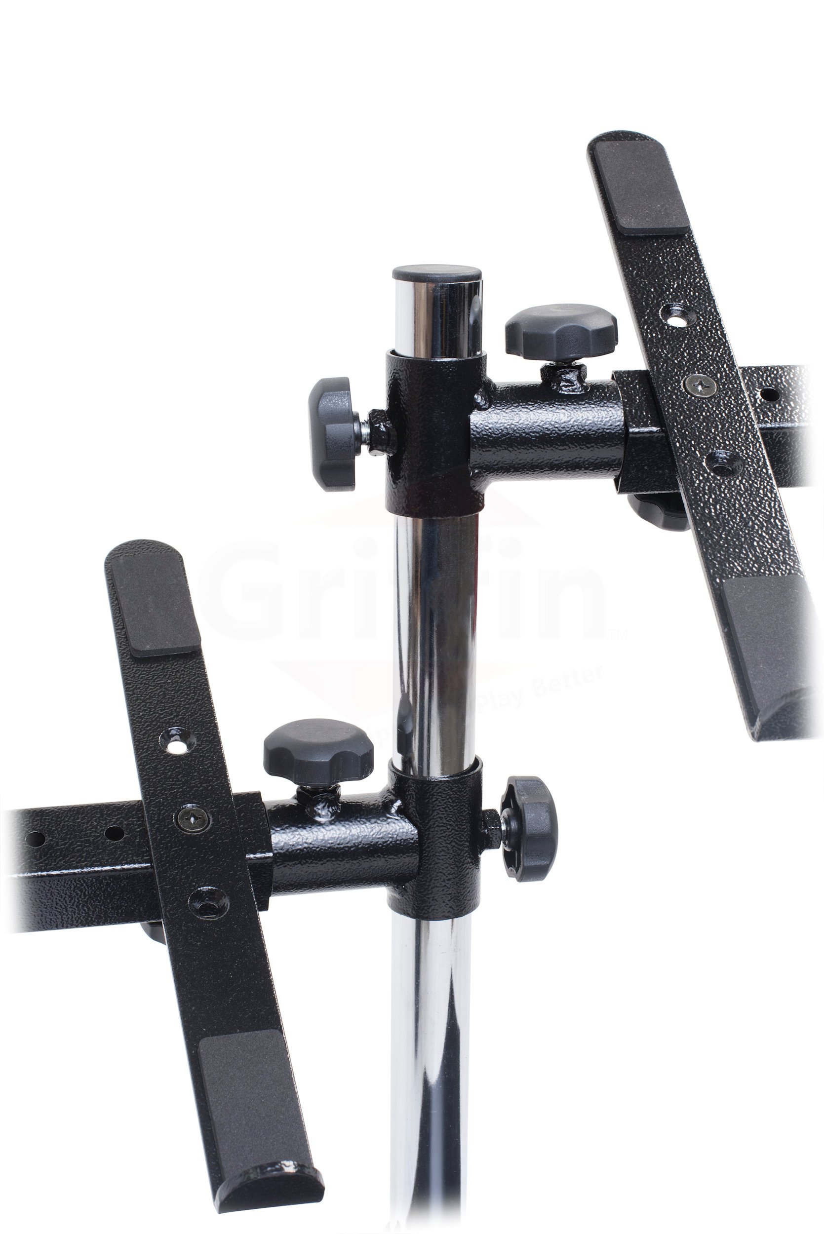 Fat Toad Double DJ Laptop Stand (Table-Top PRO Edition) – 2 Tier Portable PC Computer Equipment Rack with Support Mounts for Music Studio Mixers, Controllers, Monitors & Disc Jockey Booth Gear