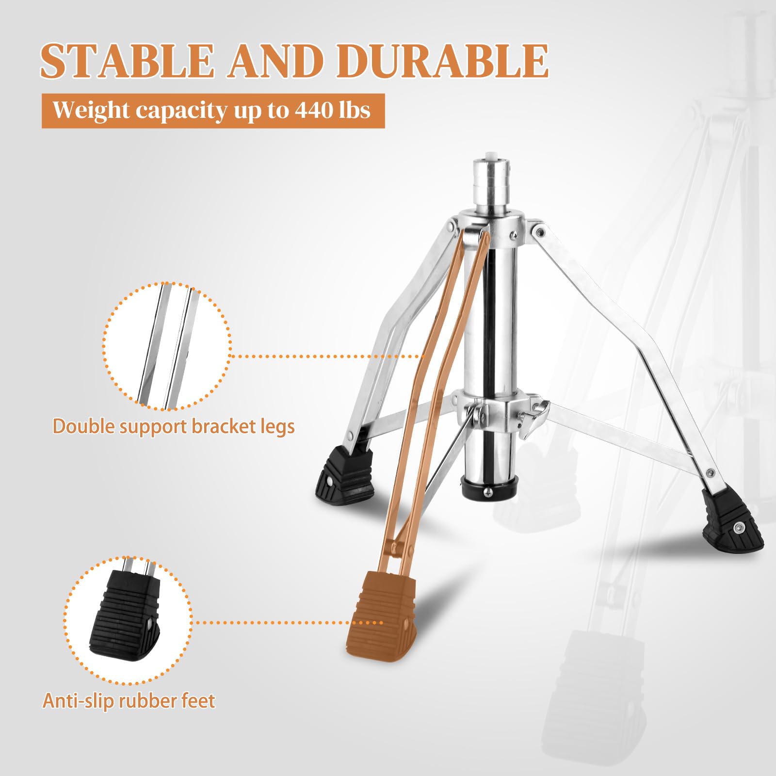 Ktaxon Drum Throne with Backrest with a Pair of Drum Sticks, Matte Brown