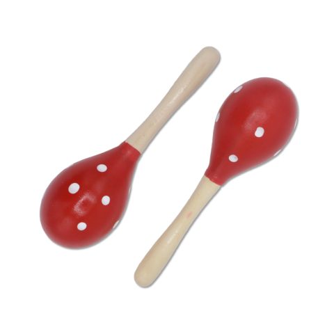 Cheerock 2-Pack Wooden Maracas Set for Rhythm and Latin Percussion