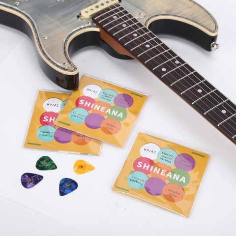 Electric Guitar Strings – 3-Pack Economy Bundle: Nickel-Plated High-Carbon Steel, Longest-Lasting Bright Tone & Comfortable Feel, 6-String Set (9/42)