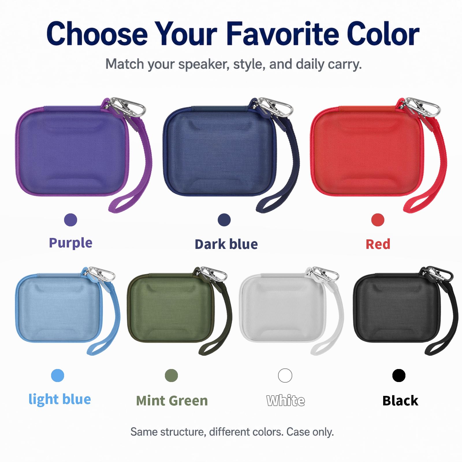 Hard EVA Carrying Case Compatible with JBL Go 5/4/3 Ultra-Portable Speaker